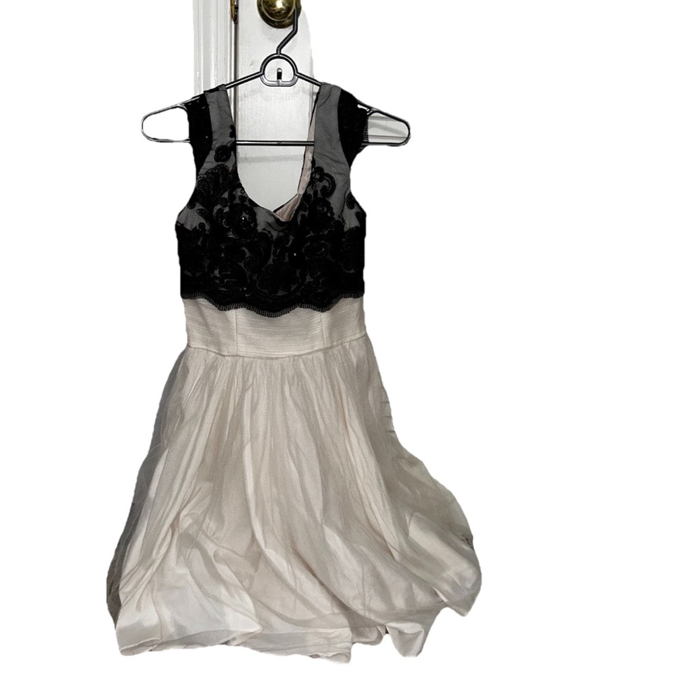 Elegant Black and White Kids Formal Dress